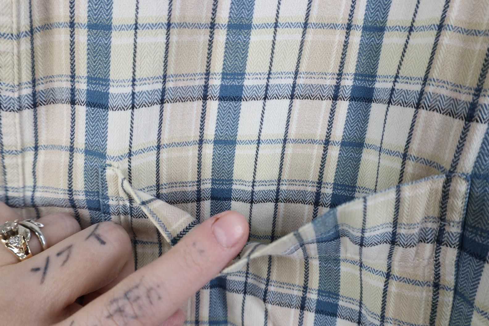 Vintage Vintage 90s Streetwear Collared Button Down Shirt Plaid Size US M / EU 48-50 / 2 - 4 Thumbnail