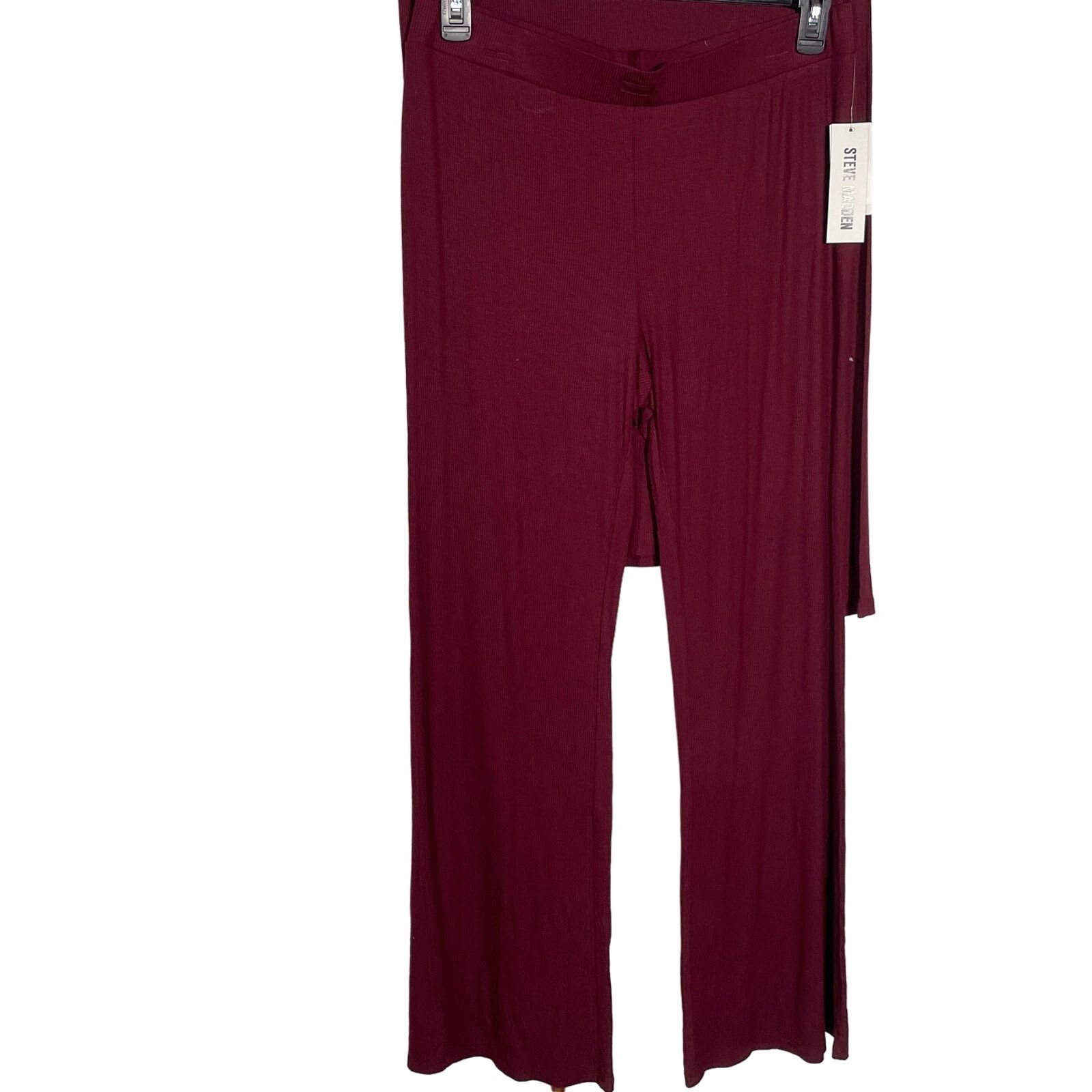 Steve Madden Steve Madden Women's Ribbed Sleep Tee/pants set red XL Size 34" / US 12 / IT 48 - 7 Thumbnail