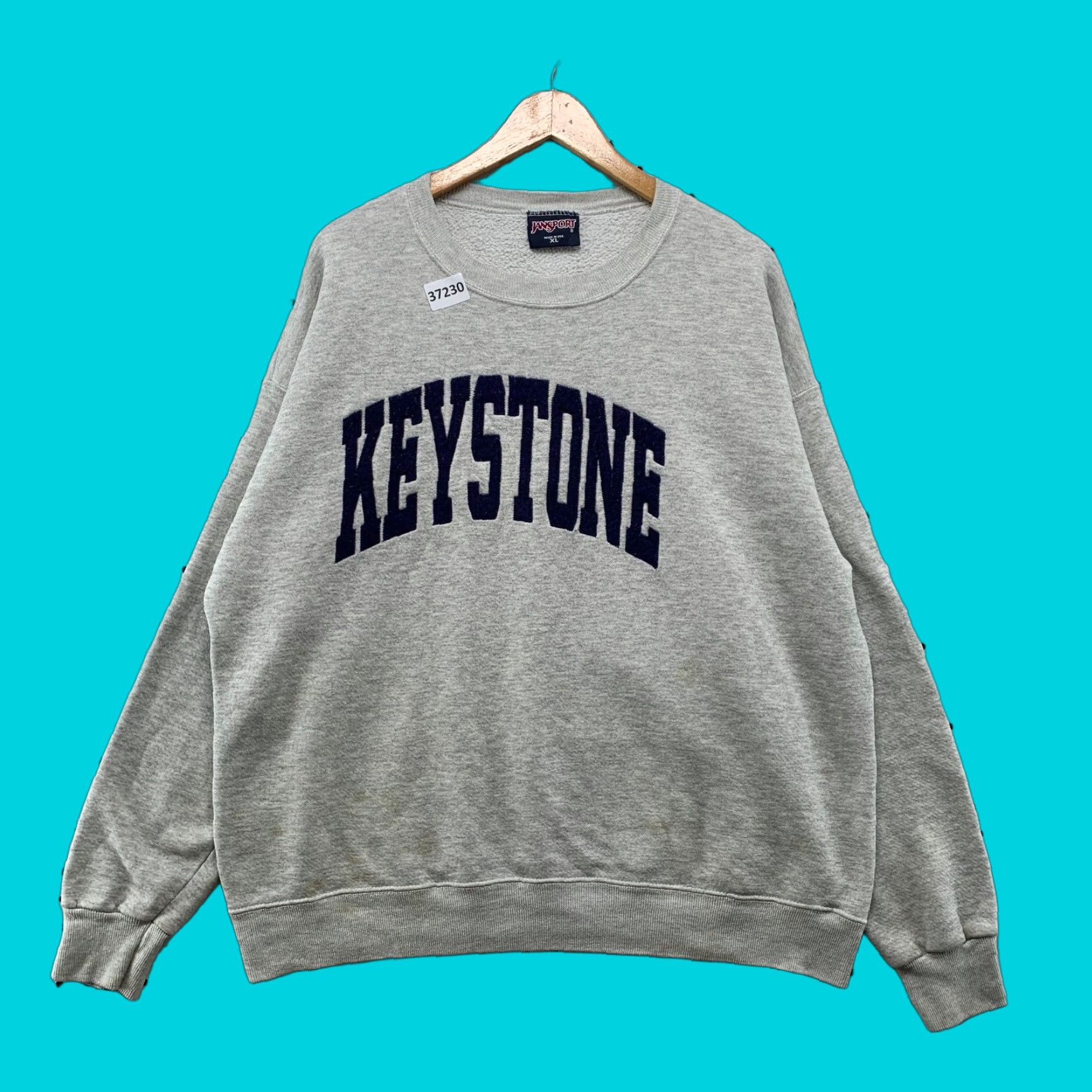 Jansport VINTAGE Keystone Sweatshirt Mens XL Gray JanSport Pullover Crewneck 90s University Graphic Print Size US XL / EU 56 / 4 - 1 Thumbnail