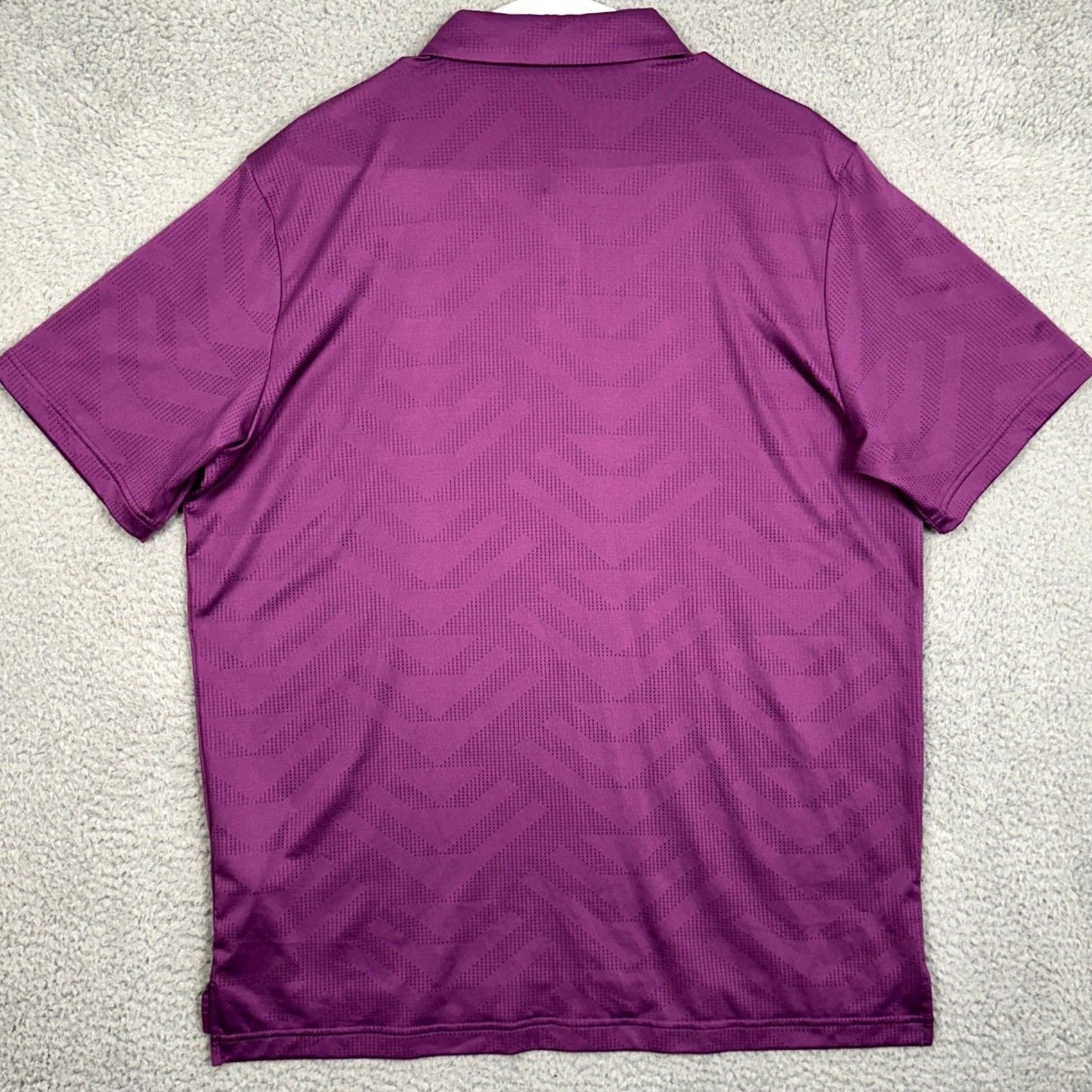 Vintage VINTAGE: No — Levelwear Golf Polo Shirt Geometric Purple Mens L Short Sleeve Collared Breathable Stretch Logo Rugby EUC Size US L / EU 52-54 / 3 - 2 Thumbnail