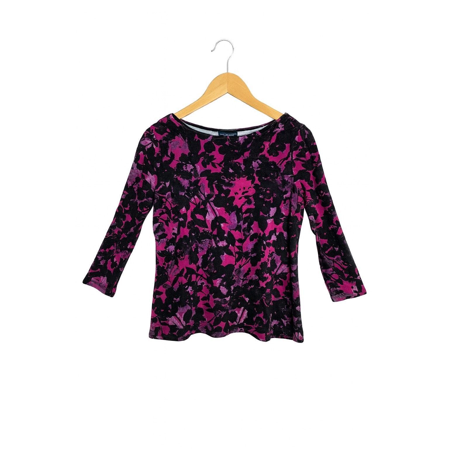 Jones New York Jones New York Women’s Small Purple Pink Floral Print Long S Size S / US 4 / IT 40 - 2 Thumbnail