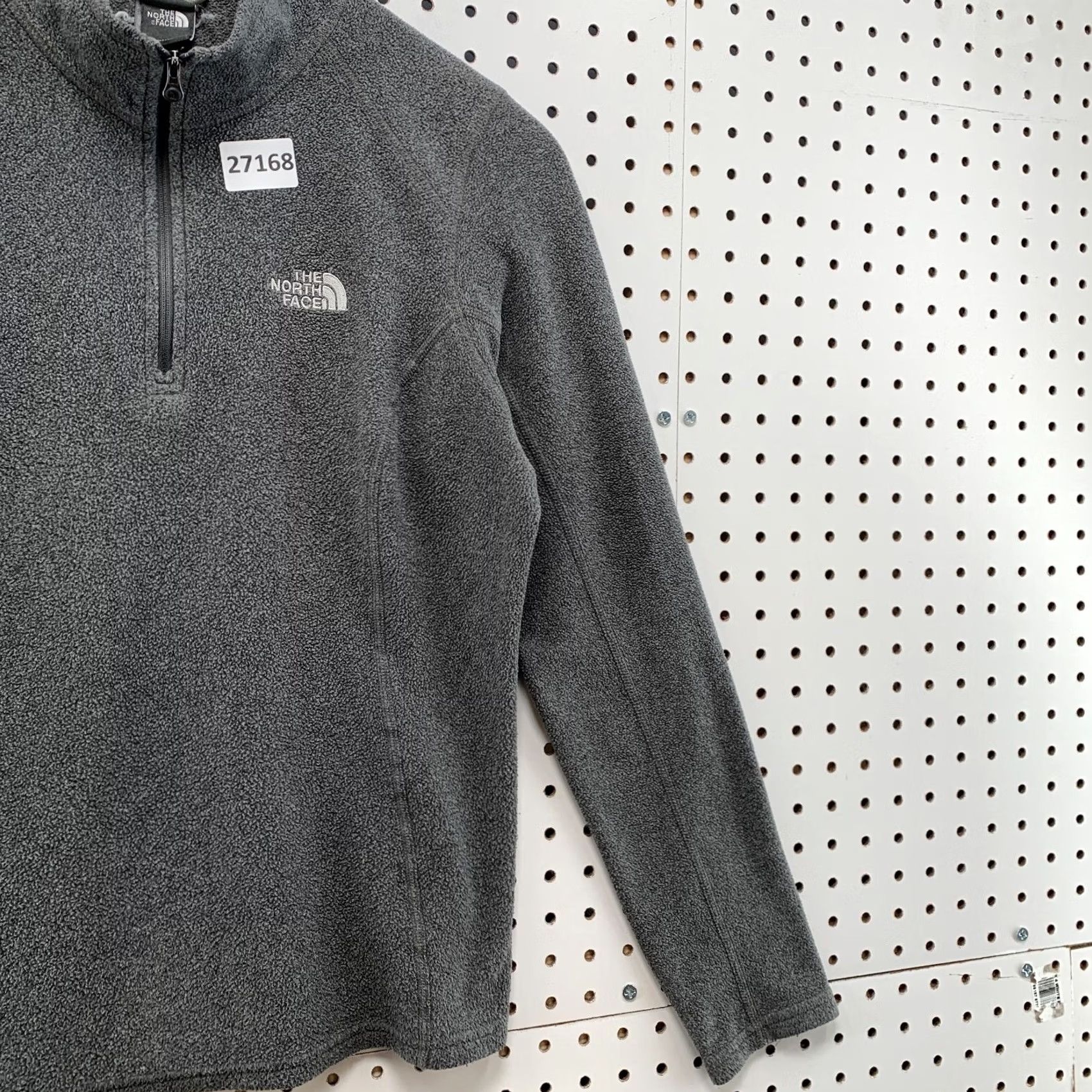 The North Face The North Face Sweater Womens S Gray Zip Pullover White Logo Women Fits 18x23 Size S / US 4 / IT 40 - 4 Thumbnail