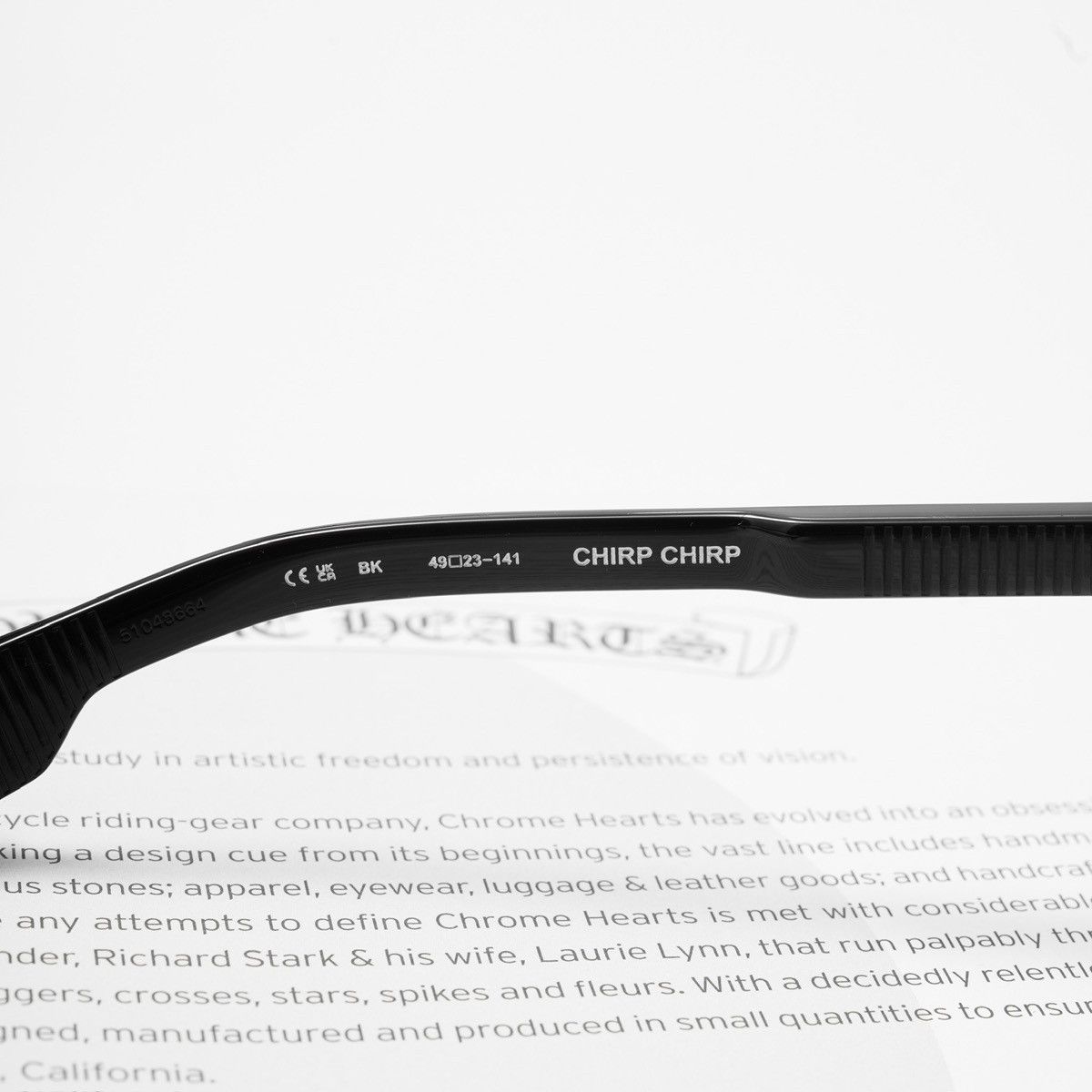 Chrome Hearts CHROME HEARTS CHIRP CHIRP BLACK GLASSES Size ONE SIZE - 5 Thumbnail