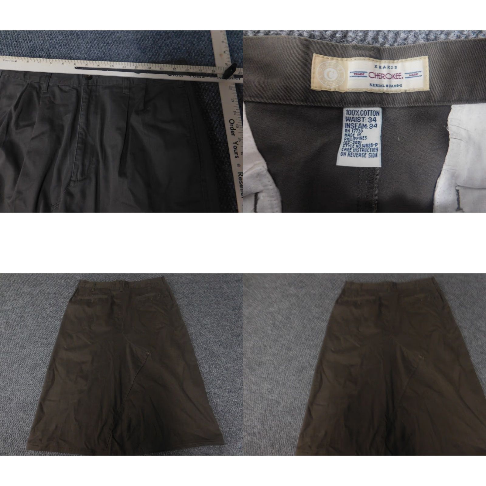 Cherokee Cherokee Skirt Womens Midi A-Line 34 Brown Polyester Rayon Lined Zipper Casual Vintage No 34 Brown Floral Accents Ruffle Modern Size 24" / US 00 / IT 34 - 8 Thumbnail