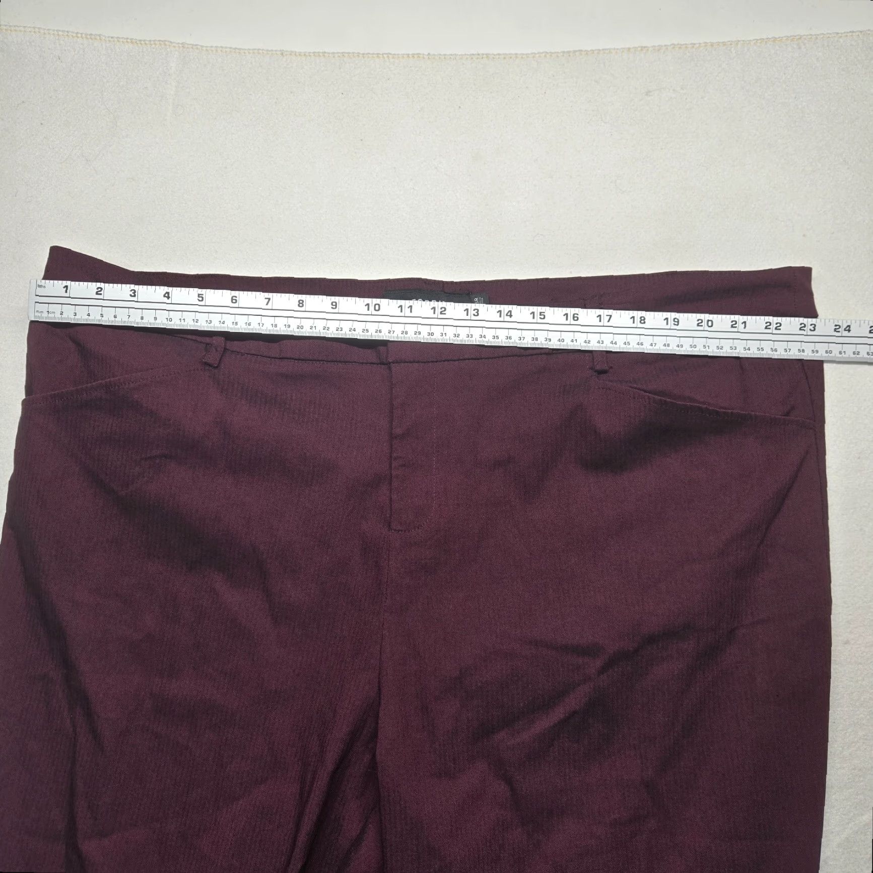 Torrid Torrid Pants Women’s 26 Purple Crop Ankle Stretch Flat Front Rayon Nylon Blend Pants Size 26" / US 2 / IT 38 - 4 Thumbnail
