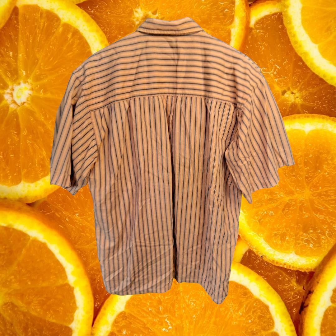 Other Kamro Orange and Blue Striped Short Sleeve Shirt Size Large Size US L / EU 52-54 / 3 - 4 Thumbnail