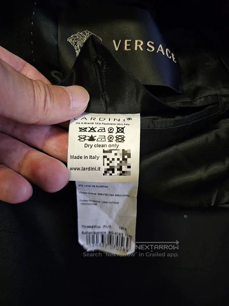 Versace Versace Men's Wool Suit Jacket. Size US M / EU 48-50 / 2 - 5 Thumbnail
