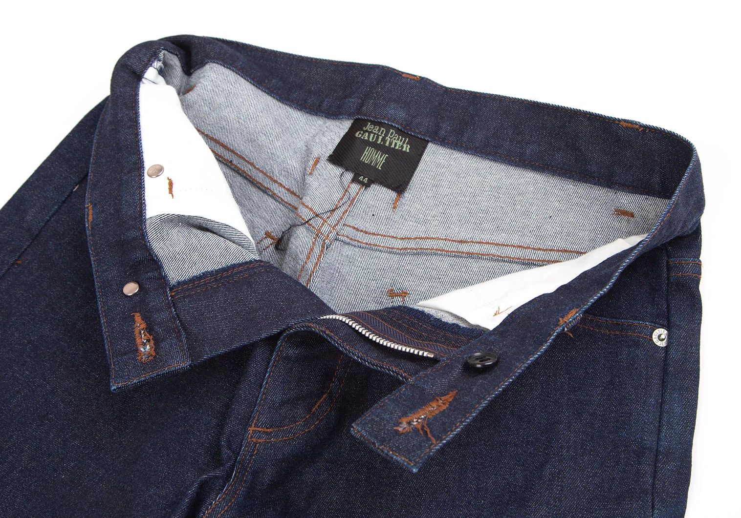 Jean Paul Gaultier Power Net Flare Denim Pants in Indigo Size 44 Size US 28 / EU 44 - 5 Thumbnail