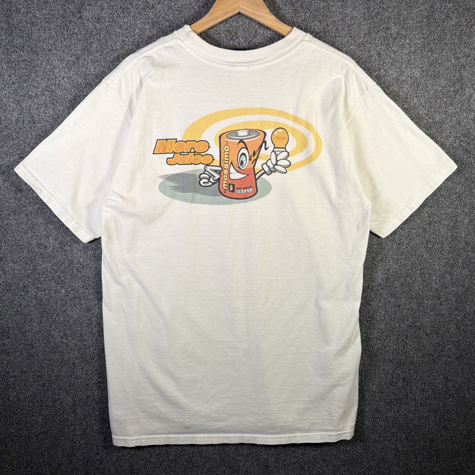 Mossimo Vintage Mossimo Shirt Mens Large White 90s Skate Battery Size US L / EU 52-54 / 3 - 1 Thumbnail