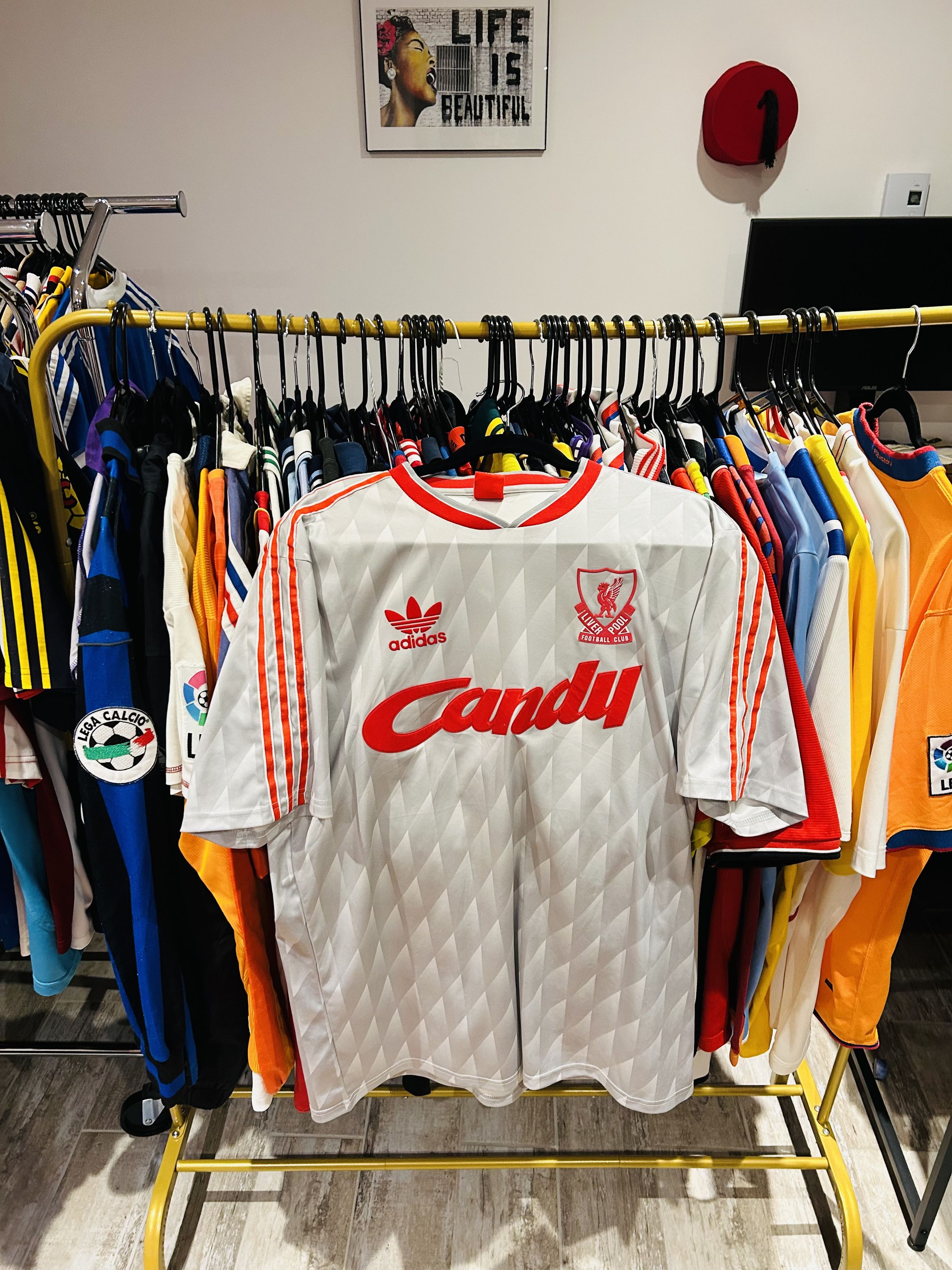 Vintage Liverpool 1989/90 away (remake) Size US XL / EU 56 / 4 - 1 Thumbnail