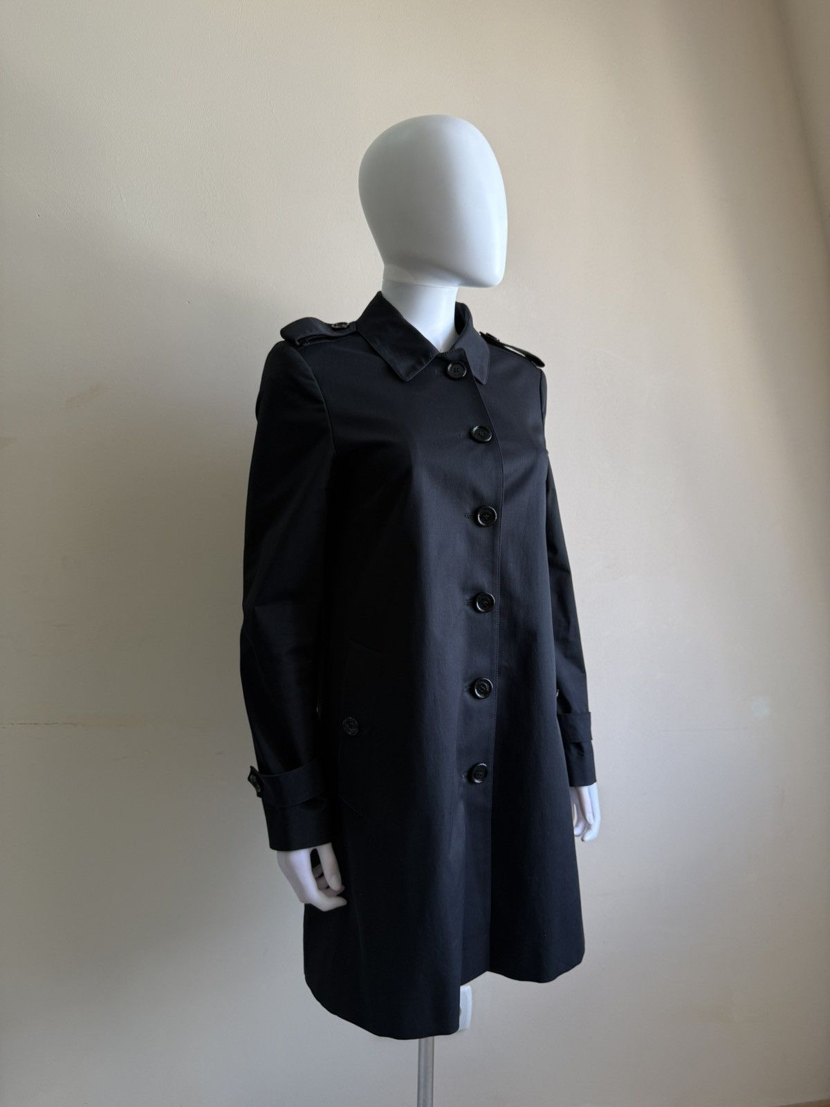 Burberry Burberry London Black Cotton Trench Coat Jacket Nova Check Size S / US 4 / IT 40 - 5 Thumbnail