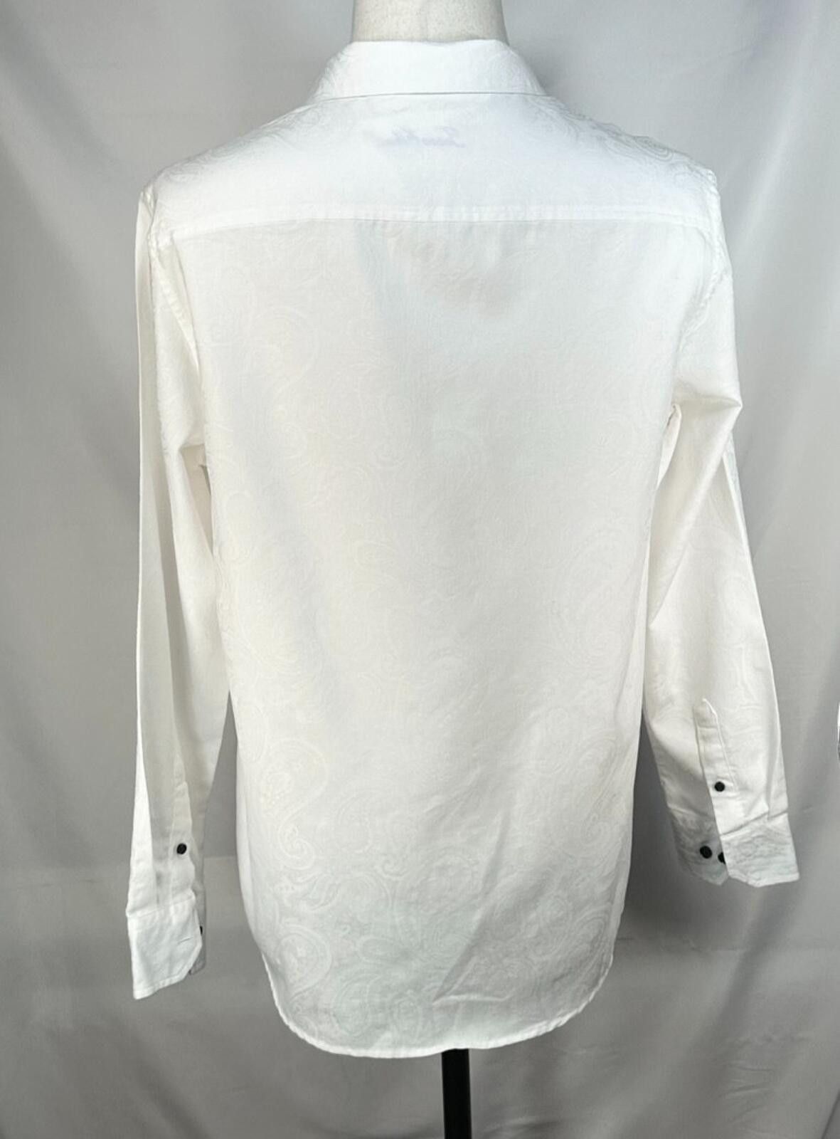 Tasso Elba Tasso Elba Cotton/Poly Button Up White Mens M 15-15.5 Size US M / EU 48-50 / 2 - 2 Thumbnail