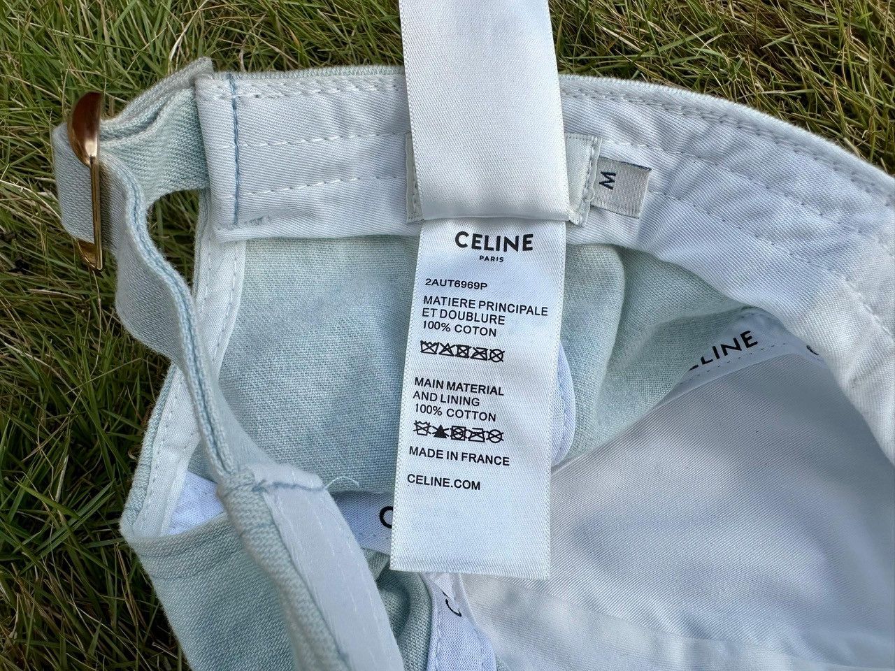 Celine Authentic Celine Denim Baseball Cap Size ONE SIZE - 7 Thumbnail