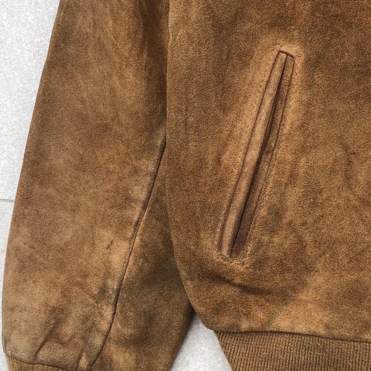 Schott Vintage SCHOTT NYC Suede Leather Bomber Jacket 🇺🇸 Size US M / EU 48-50 / 2 - 8 Thumbnail
