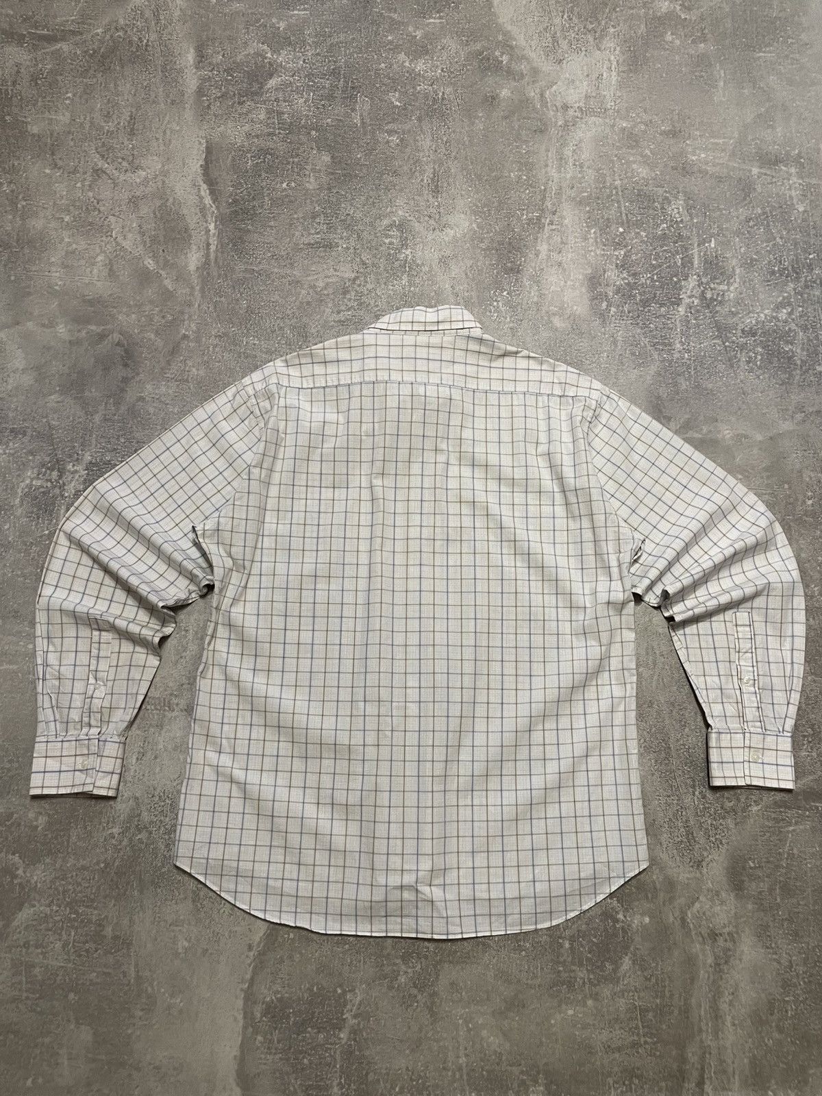Vintage Vintage YSL Yves Saint Laurent Checked Long Sleeve Shirt Size US XL / EU 56 / 4 - 12 Thumbnail