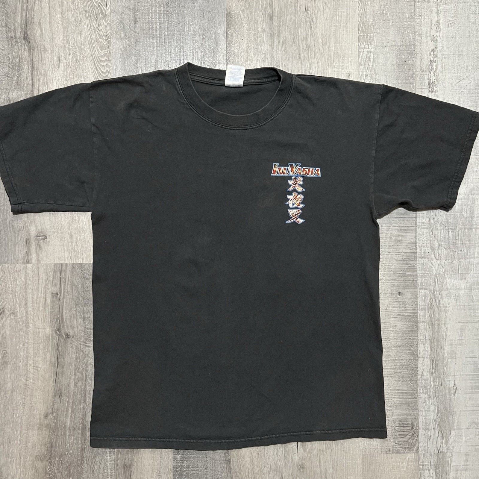 Gildan VTG Inuyasha Anime T Shirt Faded Black Japanese Manga Large Size US L / EU 52-54 / 3 - 2 Thumbnail