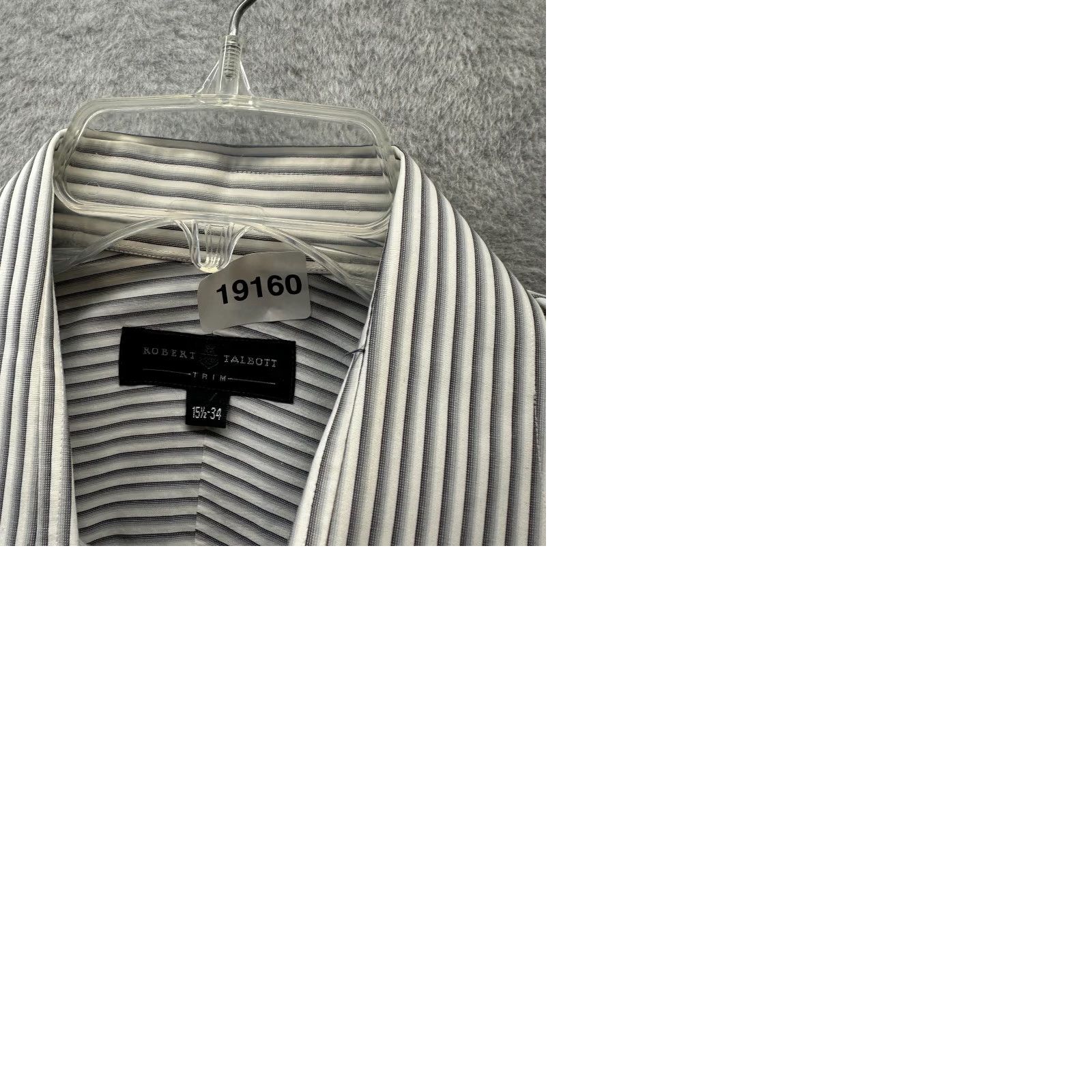 Robert Talbott Robert Talbott Shirt Mens 15.5 Large White Cotton Button-Up Dress Slim Casual 90s Size 42R - 9 Thumbnail