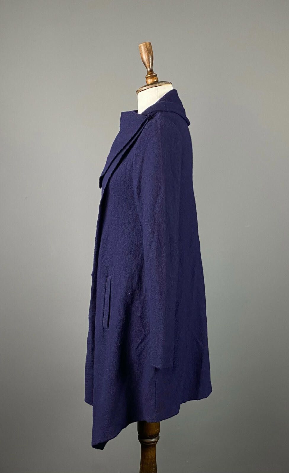 Designer Phase Eight Navy Blue Acymetric Sweater Midi Dress Size 8 Size M / US 6-8 / IT 42-44 - 5 Thumbnail