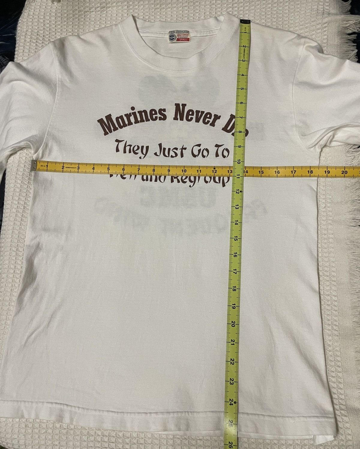 Buzz Rickson's Rare‼️Vintage80s🔥Buzz Rickson’s🔥USMC Marine Never Die L,S Tee Size US S / EU 44-46 / 1 - 9 Thumbnail