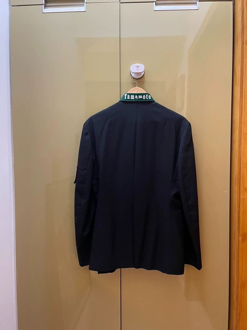 Yohji Yamamoto size 2 08AW double-breasted suit with green