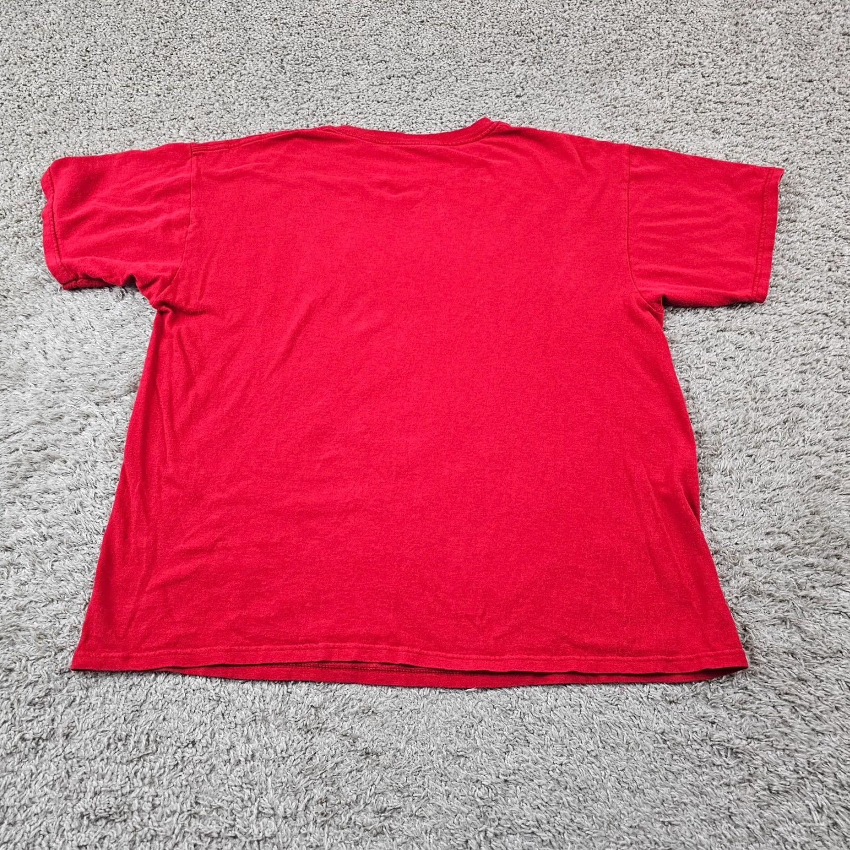 Anvil VINTAGE Pringles Shirt Mens XL Red Graphic Print T-Shirt 100% Cotton Anvil Crew Neck Short Sleeve Mens XL Red 90s Concert Merch Size US XL / EU 56 / 4 - 5 Thumbnail