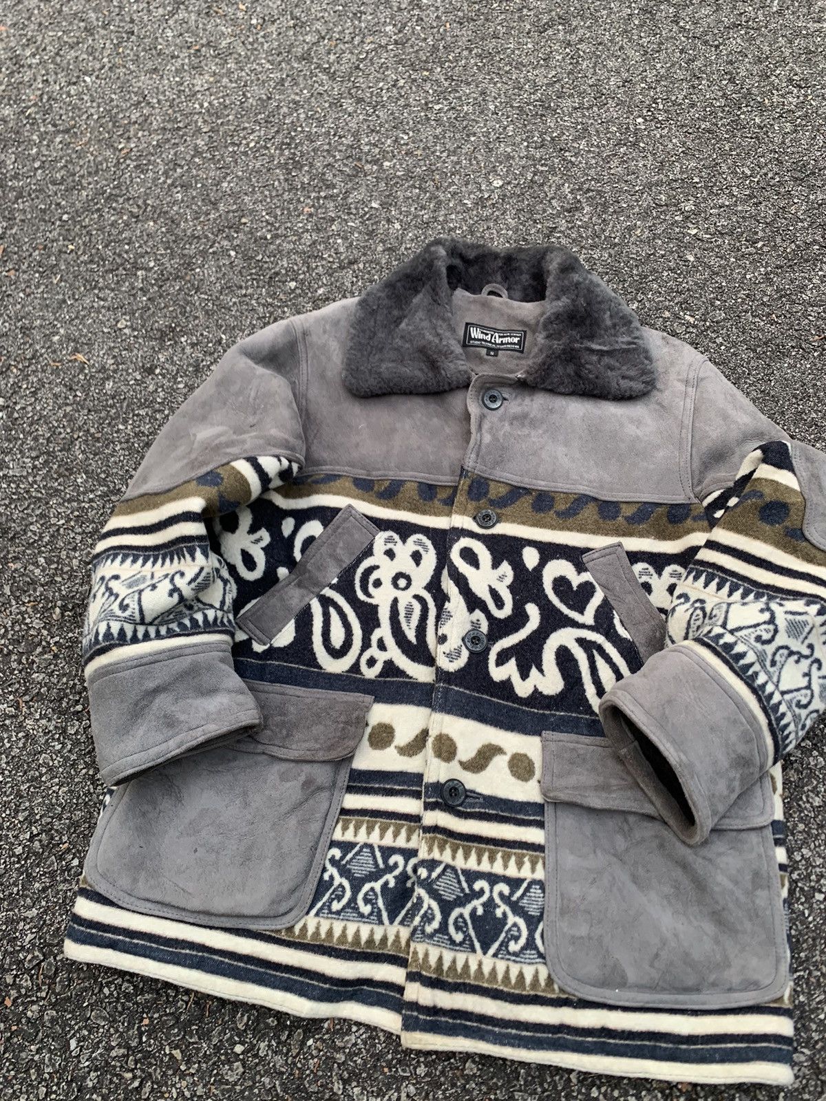 Vintage 👹Vintage Wild Armor Leather Suede Jacket Size US M / EU 48-50 / 2 - 8 Thumbnail