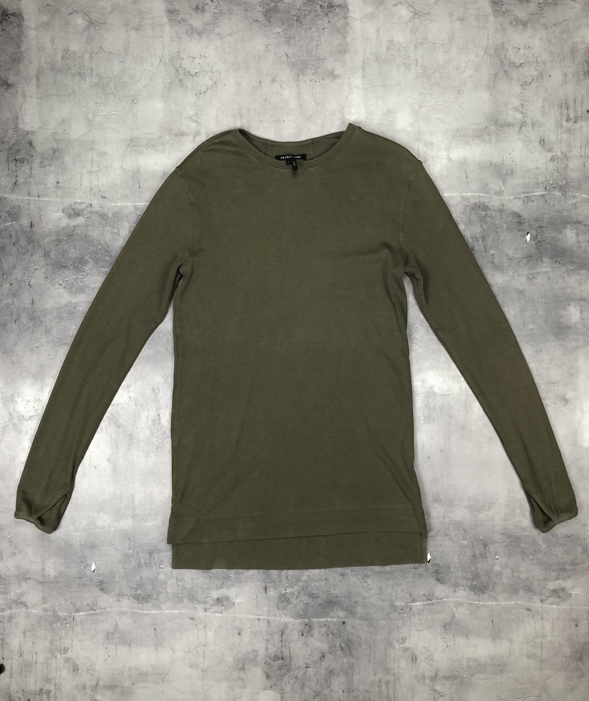 Helmut Lang helmut lang Olive Green long sleeve S Size US 36 / EU 52 - 1 Thumbnail