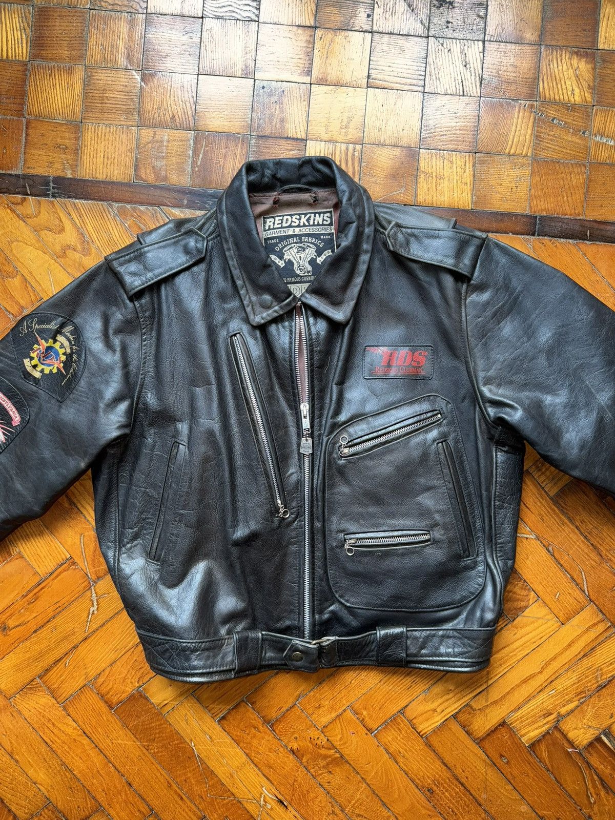 Other REDSKINS Steerhide Leather Jacket – Riders Patch Edition Size US L / EU 52-54 / 3 - 1 Thumbnail