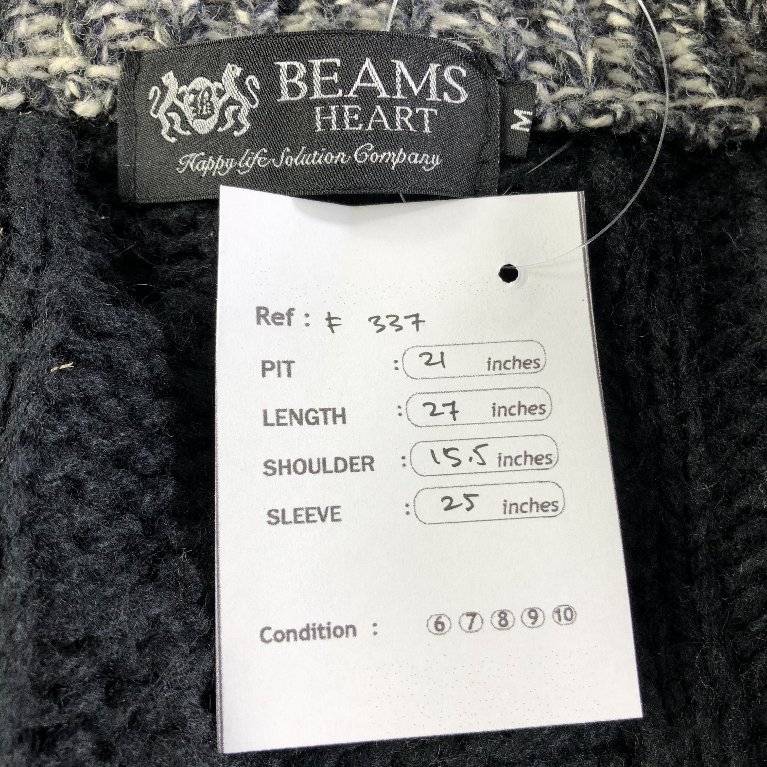 Beams Plus Japanese Beams Knit Sweater Cardigan F337 Size M / US 6-8 / IT 42-44 - 6 Thumbnail