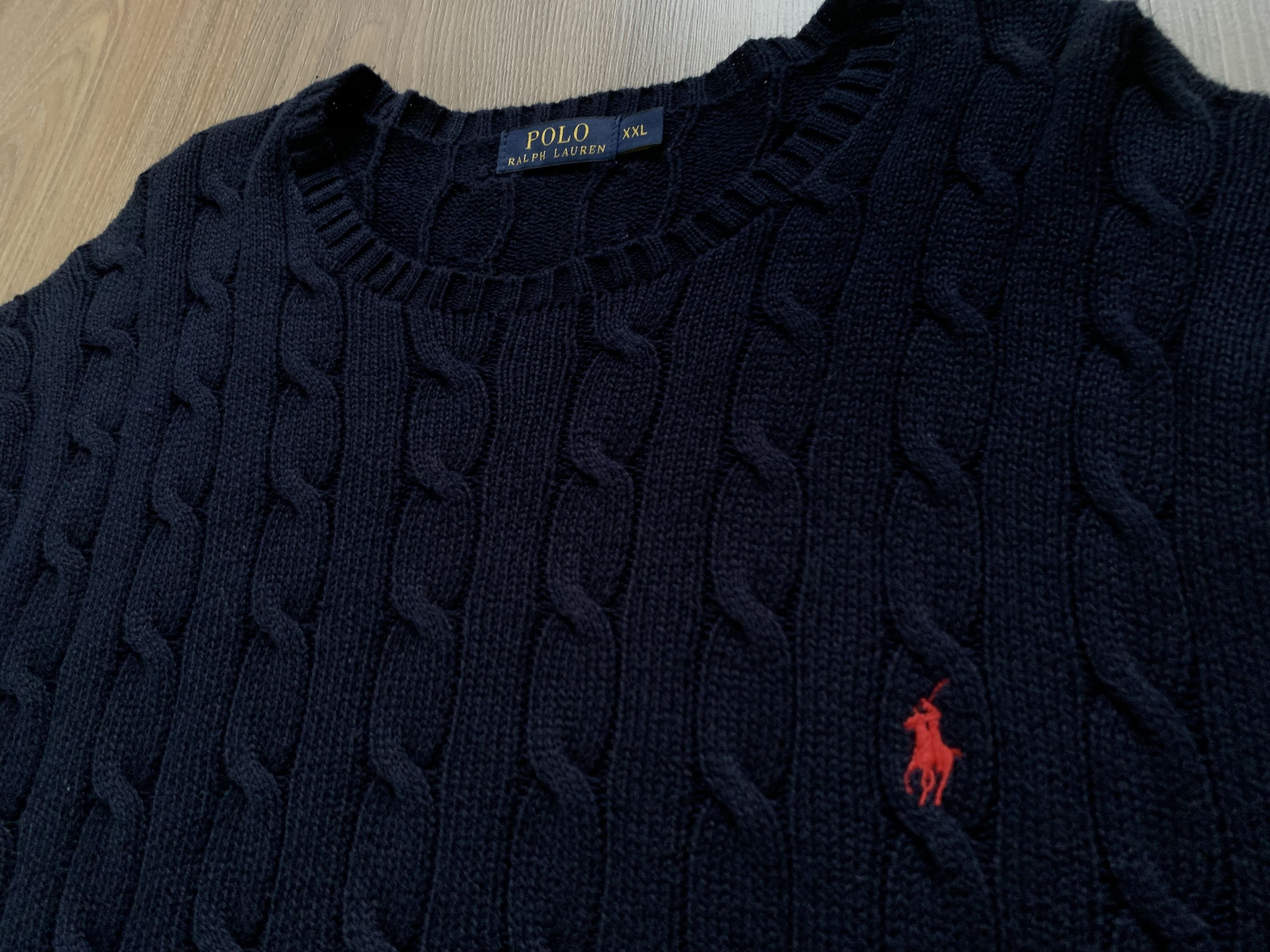 Polo Ralph Lauren Polo Ralph Lauren Vintage Cable Knit Crewneck Sweater Size US XXL / EU 58 / 5 - 5 Thumbnail