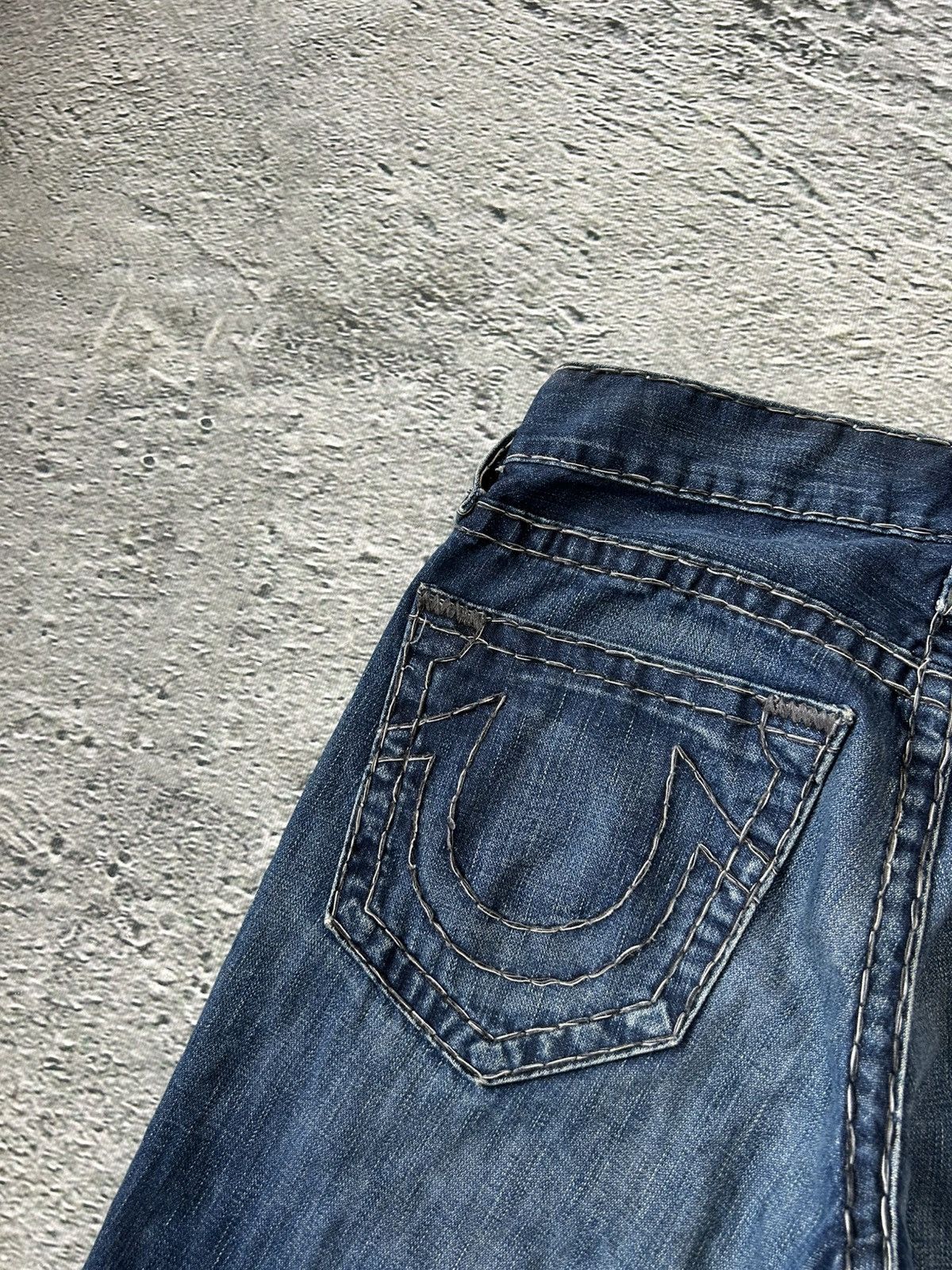 True Religion True Religion vintage jeans navy blue thick stitching Y2K Size US 29 - 3 Thumbnail