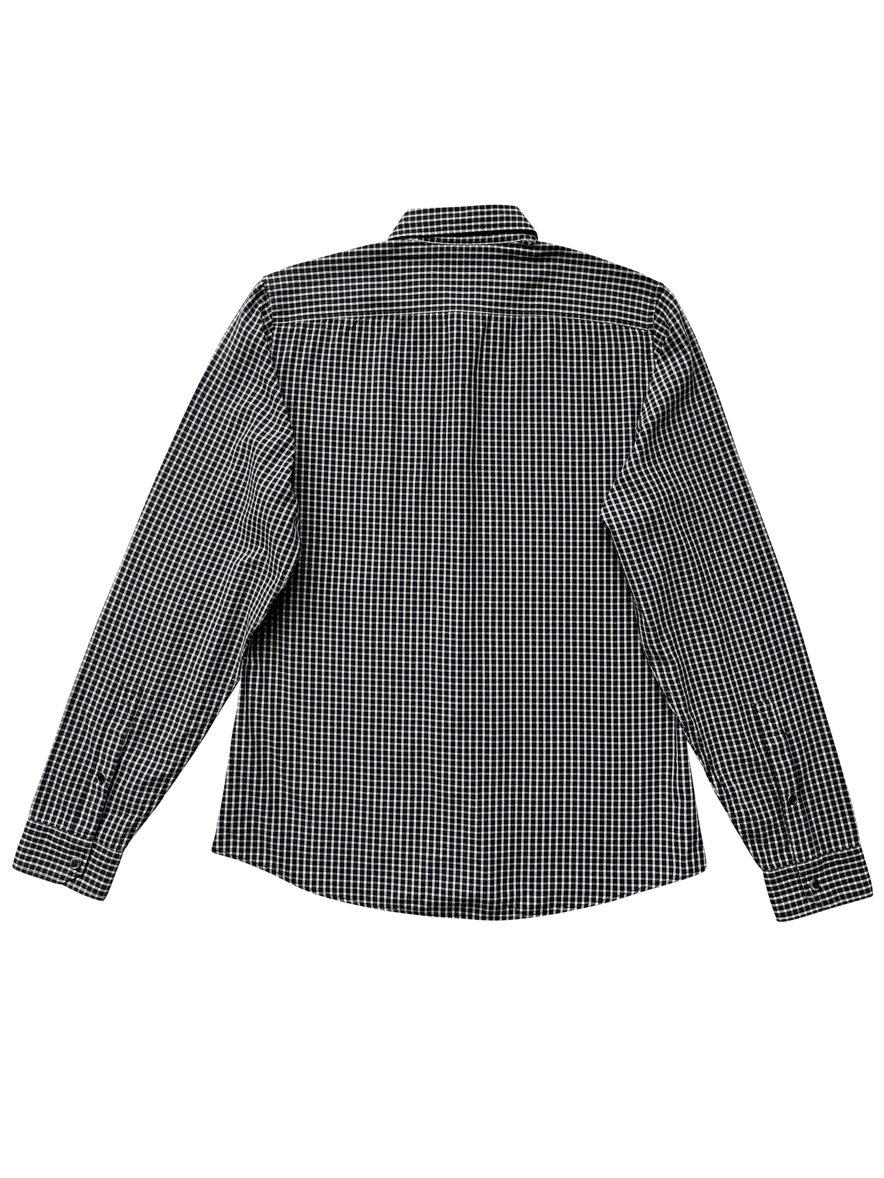 Gucci ⚡️QUICK SALE⚡️2011 Gucci Blue/White Checked Button Up Shirt Size US M / EU 48-50 / 2 - 2 Thumbnail
