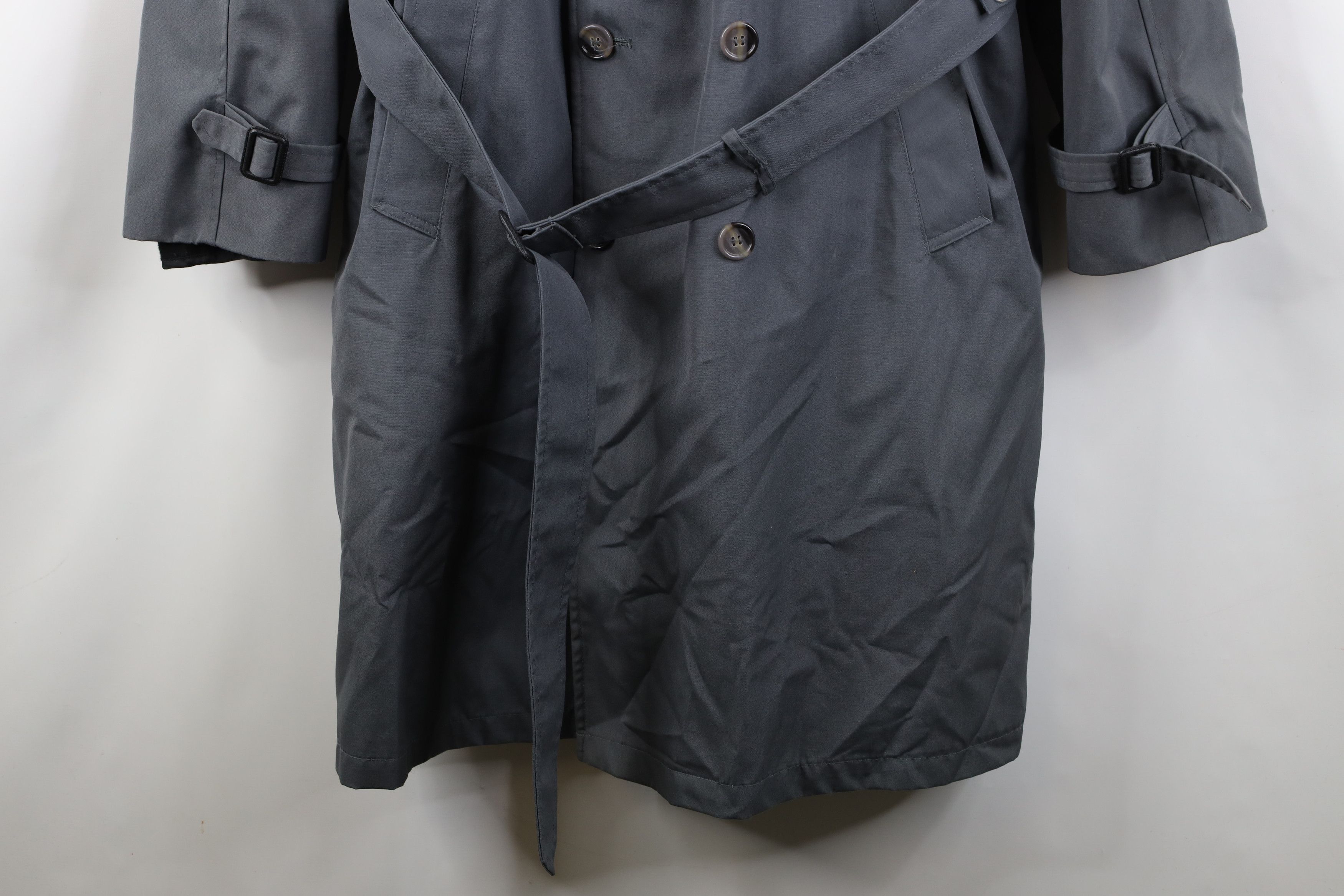 Vintage Vintage 70s Streetwear Lined Trench Coat Rain Jacket Gray Size US XXL / EU 58 / 5 - 3 Thumbnail