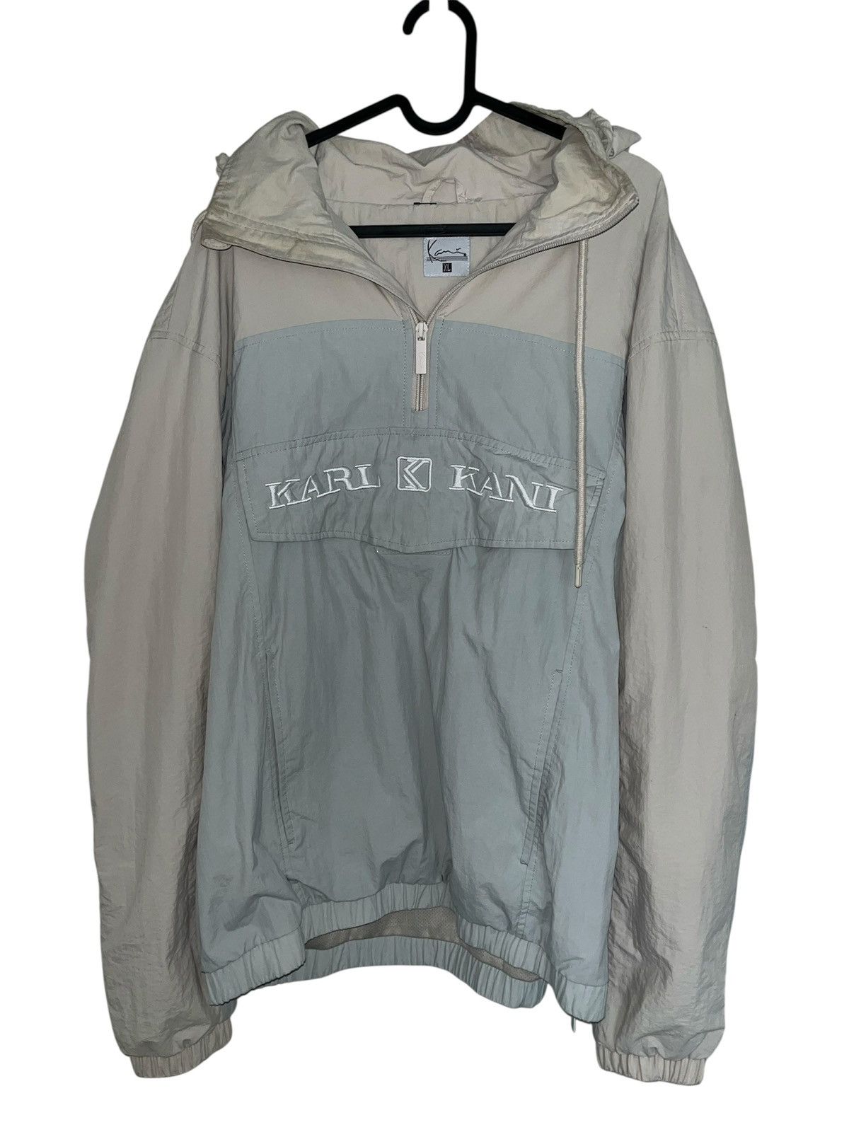 Vintage Karl Kani Half-Zip Windbreaker Hoodie