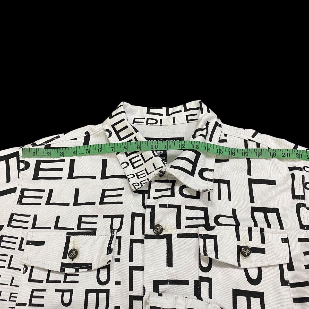 Marc Buchanan Vintage Pelle Pelle Marc Buchanan Full Print denim Jacket Size US XL / EU 56 / 4 - 14 Thumbnail