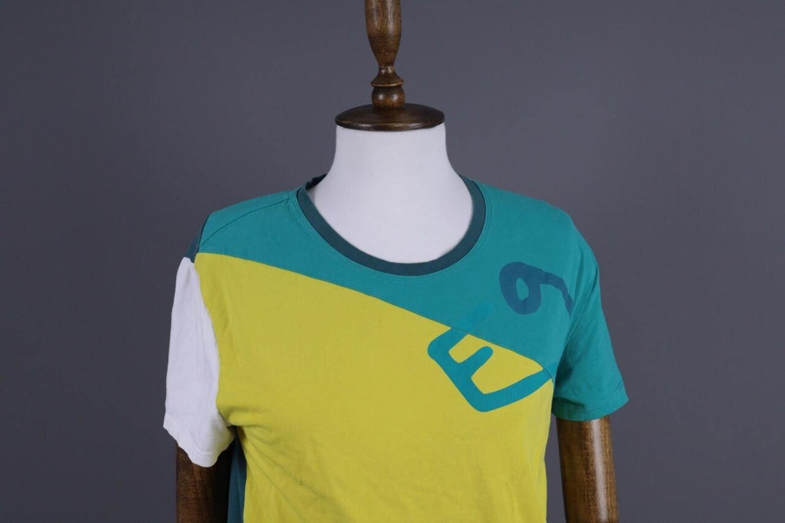 Zadig & Voltaire E9 Green Coloblock Short Sleeve Summer T-Shirt Size S Size S / US 4 / IT 40 - 2 Thumbnail