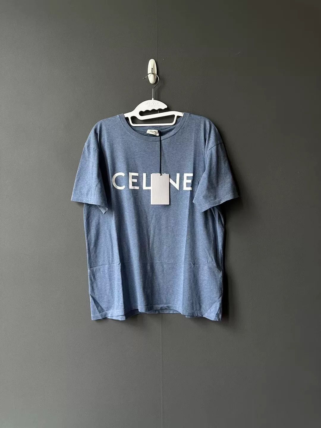 Celine Celine Blue Logo Short-Sleeve T-Shirt Size XS / US 0-2 / IT 36-38 - 1 Thumbnail