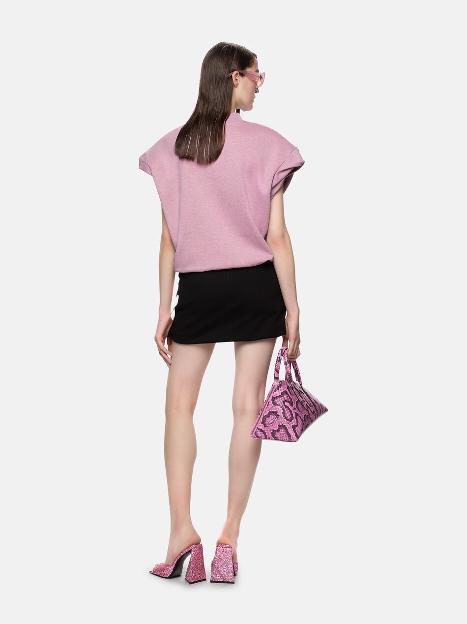 The Attico o1mle0525 Rue Sequin Mini Skirt in Pink Size 27" / US 4 / IT 40 - 3 Thumbnail