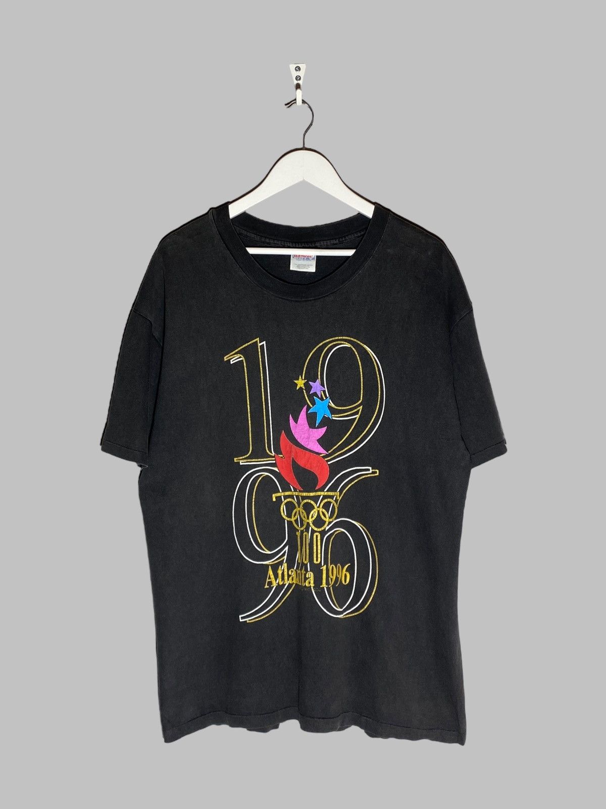 USA Olympics Vintage 1996 Atlanta Olympic Games Faded T-Shirt Oversized Size US XL / EU 56 / 4 - 1 Thumbnail