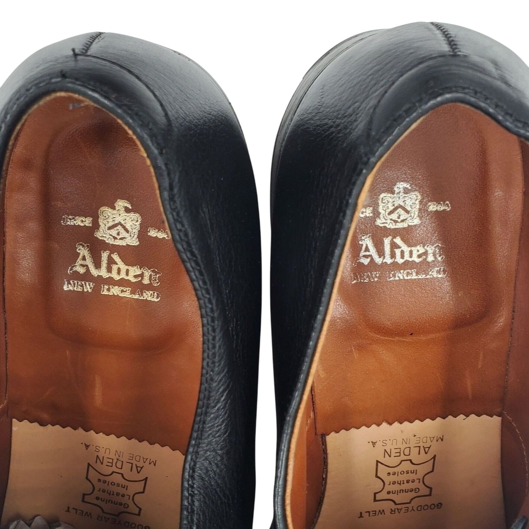 Alden Alden USA New England Dress Shoes Men 13 Black Leather Derby Size US 13 / EU 46 - 4 Thumbnail