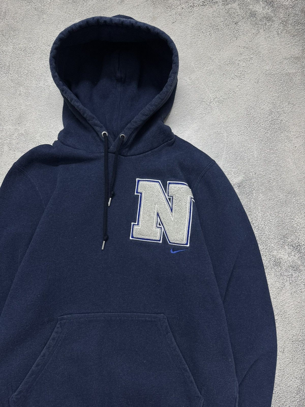 Nike Vintage Y2K Nike Big Swoosh Hoodie 00’s Size US S / EU 44-46 / 1 - 5 Thumbnail