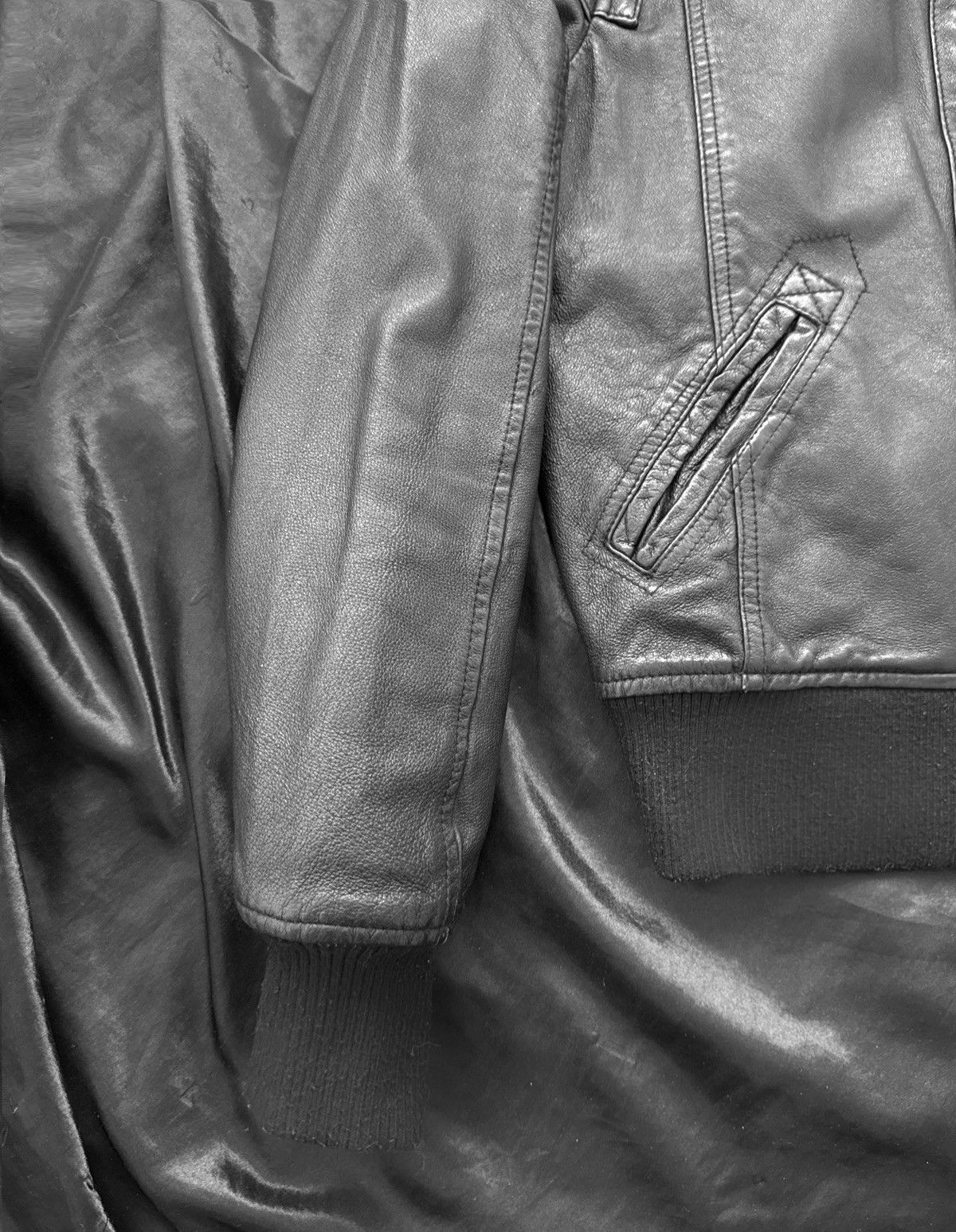 Vintage Amazing leather avant-garde distressed jacket Size M / US 6-8 / IT 42-44 - 4 Thumbnail