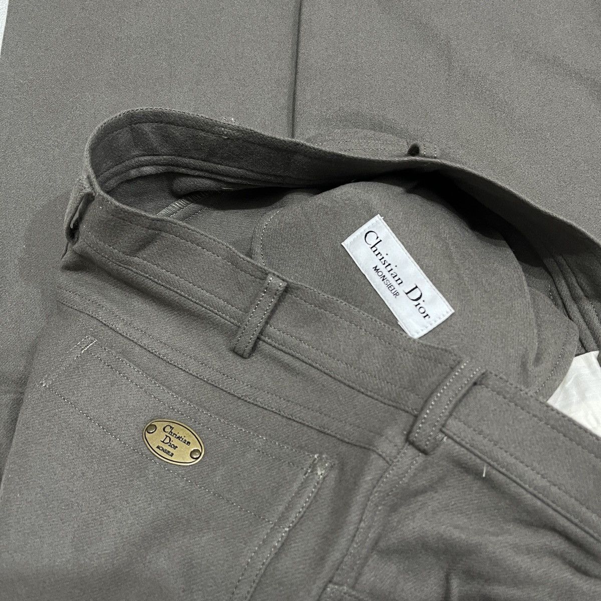 Christian Dior Monsieur 90s Christian Dior Wool Trouser Pants Size US 32 / EU 48 - 5 Thumbnail