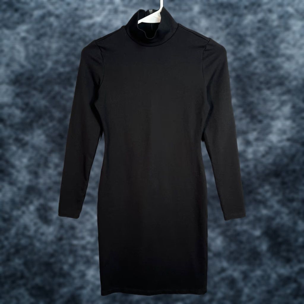 Mango Mango Black Long Sleeve Turtleneck Dress Womens Size 2 Size XS / US 0-2 / IT 36-38 - 1 Thumbnail