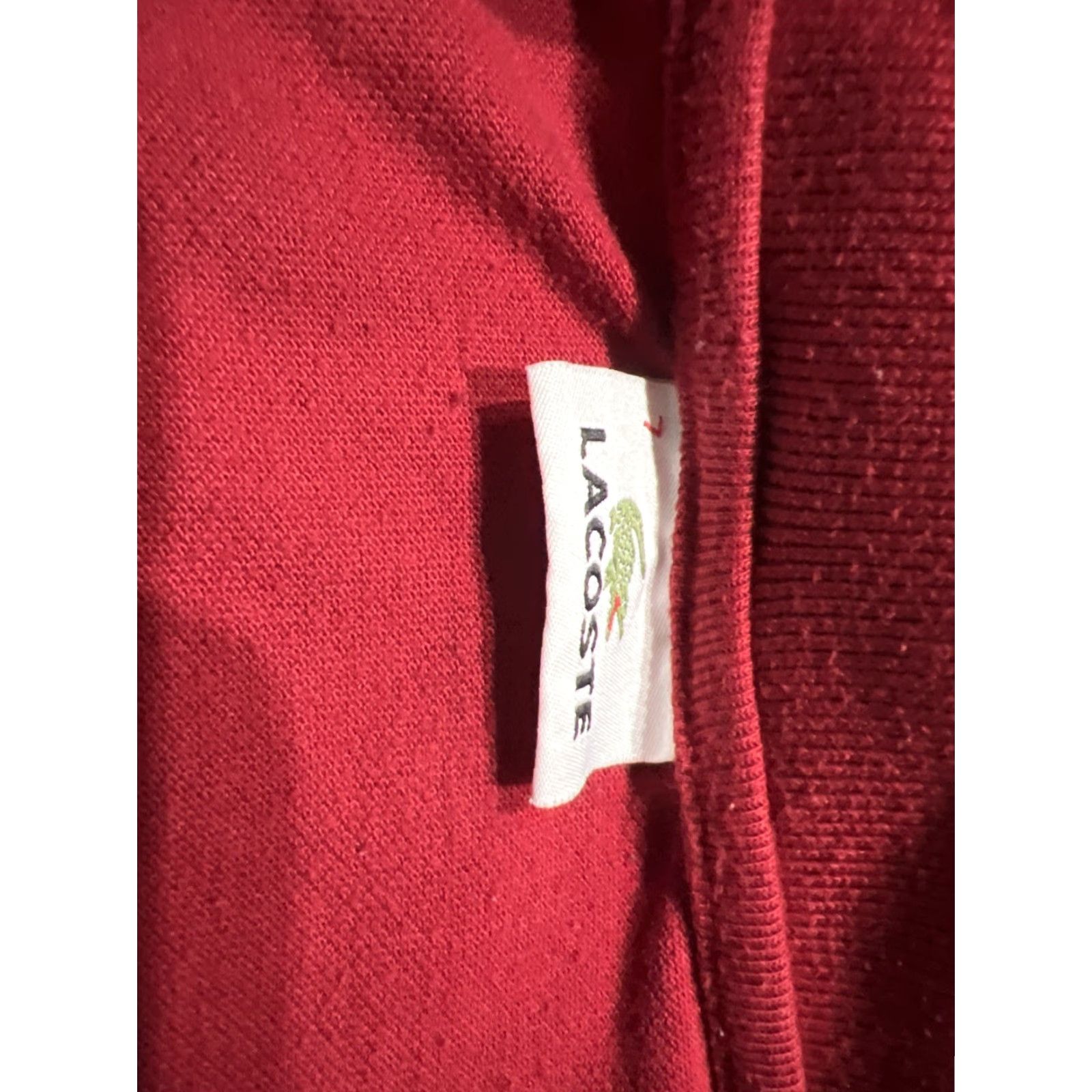 Lacoste VINTAGE Lacoste Polo Shirt Men 2XL Burgundy Red Long Sleeve Size 7 Logo Classic Casual Size US XXL / EU 58 / 5 - 4 Thumbnail