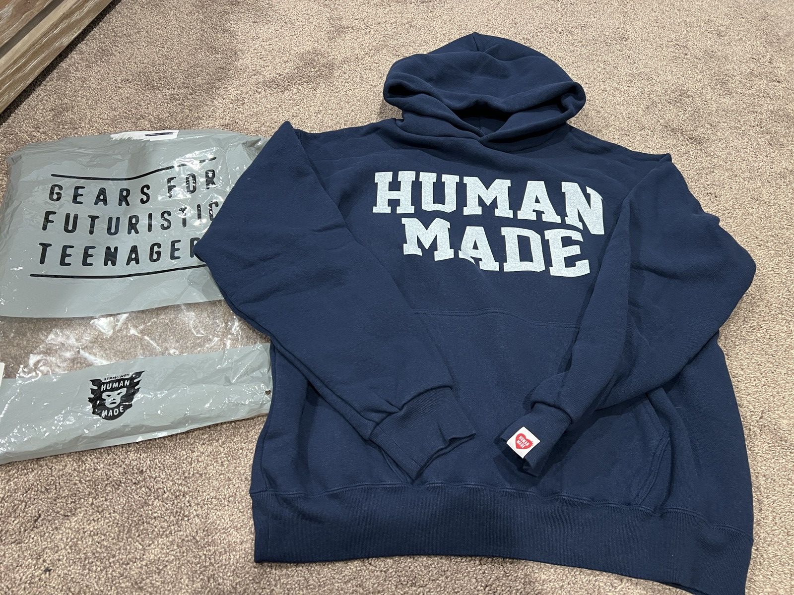 HUMAN MADE　GDCコラボ PIZZA HOODIE NAVY Human Made × Nigo Human Made x Victor Victor “I Know Nigo
