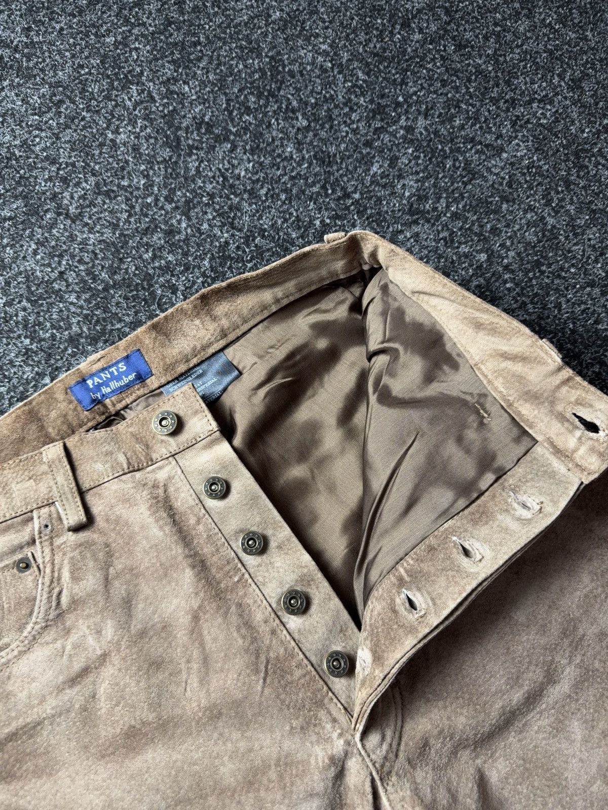 Genuine Leather Vintage 00s Retro Western Cowboy Leather Chrome Style Pants Size US 30 / EU 46 - 8 Thumbnail