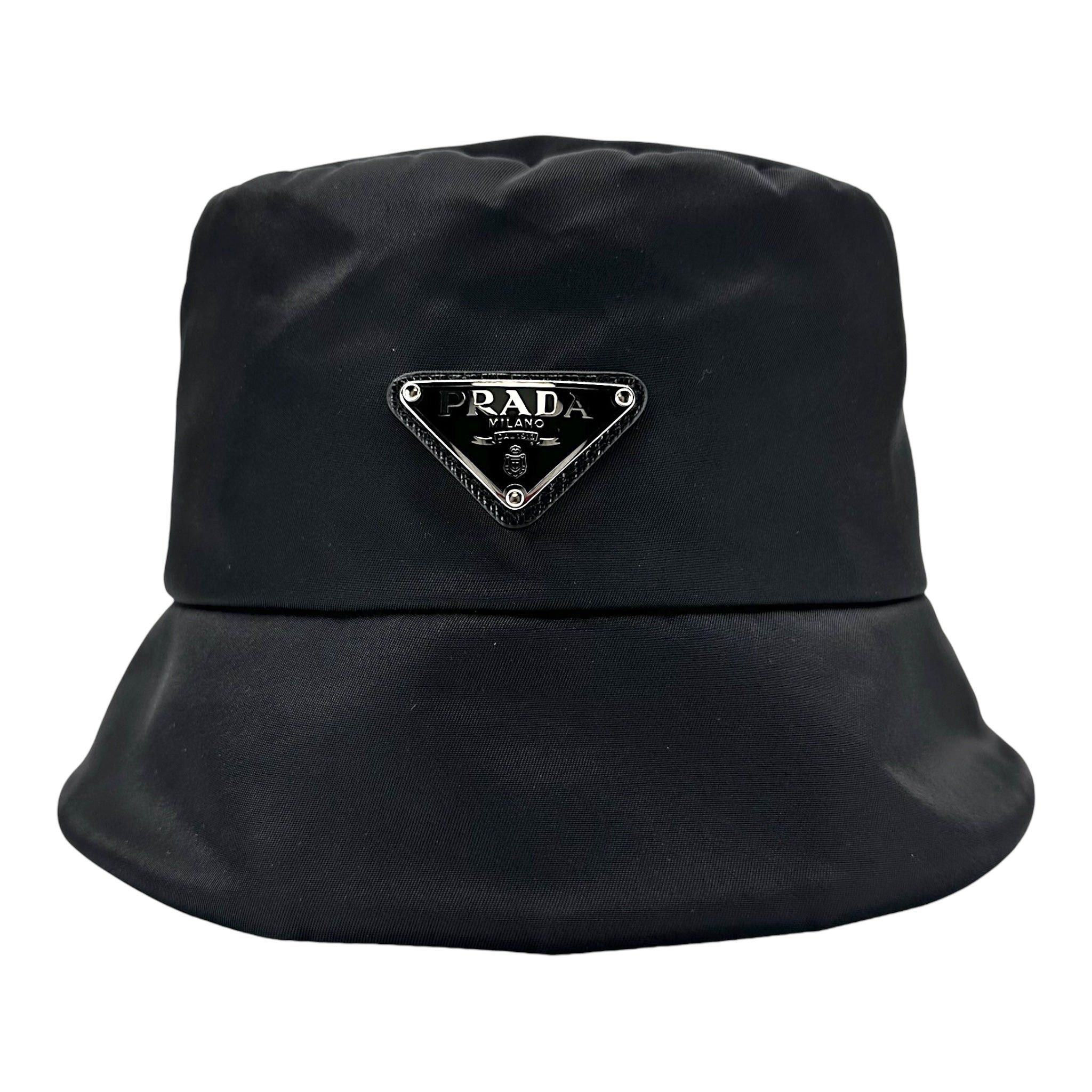 ☆PRADA☆ Quilted Re-Nylon Bucket Hat Black 1HC3252DV4F0002 Re - Main Image