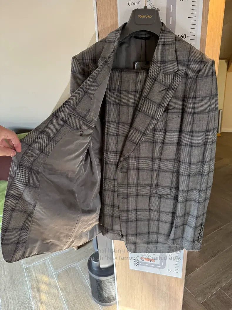 Tom Ford Tom Ford Men's Suit Jacket Size 50L - 5 Thumbnail