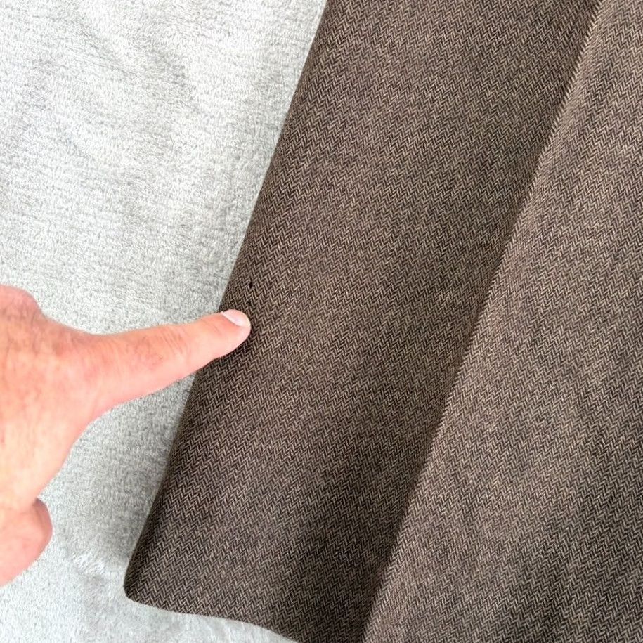 Ralph Lauren Ralph Lauren LRL Wool Herringbone Trouser Pants Women 6 Brown Wide Leg Preppy Dress Pants Vintage No Size 28" / US 6 / IT 42 - 3 Thumbnail